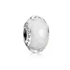 Wit gefacetteerde murano hanger 925 Sterling Silver Murano Lighting Geschikt voor charm -kralen Bracelet sieraden 791070 DIY bijpassende mode beading