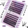 False Eyelashes 144 eyelashes cluster eyelash bonding and sealing makeup tool DIY eyelash extension kit for eyelash adhesive accessories Q240425