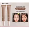 INTO YOU Makeup Base Cream 10g Invisible Pore Concealer Face Makeup Primer Brighten Contour Color Waterproof Makeup Foundation 240412