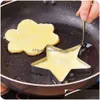 Strumenti in acciaio inossidabile vegetale in acciaio fritto stampo uovo pancake pannake e forma decorazione gadget cucina rra11820 consegna goccia hom dhqae