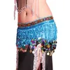 Stage wear fashion tassel pancia danza da ballo costume costume moneta cintura anheppela per abbigliamento da palcoscenico e donne danza indossa D240425