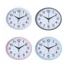 Horloges murales murales quartz rond 8 pouces 20 cm horloge murale décoration moderne conception vintage chambre maison nordique bref horloge rétro