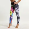SVOKOR Cartoon Painted Leggings Women Graffiti Push Up Fitness Leggings High Waist Workout Pants Fashion Gym Leggins 240424