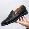 Chaussures décontractées en cuir véritable en cuir de haute qualité Modages de style britannique de luxe plus conduite