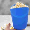 Ensembles de vaisselle 2 PCS Popcorn Backt Sacs Holder Silicone Containers Bowl Bowl Movie Night Silice Gel Réutilisable Microwavable