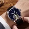 Armbandsur Aesop Tourbillon Mechanical Watches Top Star Sky Clock Hand Winding Movement Business Sapphire Waterproof för män