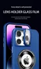 بالنسبة لحالة iPhone Samsung Case Magnet Luxury Display Lens Cover Cover Holder Anti-Drop Mobile Phone Anti-Abrasive Scrub Scrub Protect