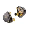 Kulaklıklar Tangzu Waner S.G Hifi 10mm Dinamik Sürücü Pet Diyaframında Kulak Kulaklık Çift Boşluk Odası Metal Şey
