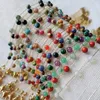Bracelets de charme pierre de cristal naturel pour femmes petites perles de la chaîne en acier inoxydable agates Amethystes Bracelet violet Reiki