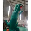 12mh (40 pieds) avec ventilateur de dinosaure gonflable géant Animal de dessin animé pour décoration d'événements extérieurs Dragon vert sculpture attrayante