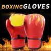 Engrenagem 1 par de luvas de boxe para feminino Pu boxe de boxe de luvas de treinamento de karate muay thai free boxe mma sanda treinamento equipamento 240424