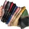 Écharpes écharpe de soie d'été pour femmes de longue taille pashmina dame châle enveloppe bandana bourdard hijabs solide plage soft plage voleur kimd22