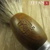 Razor Titan Shaving Hair Barber Brush Badger Beard Kit Brushes NaturalWoodハンドルSilvertip Gift