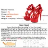 Rome Style 15CM Thin High Heels Summer Night Club Pole Dance Shoes Waterproof Platforms Butterfly Sandals for Women Plus Size 43