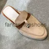 Loro piano lp casual tofflor designers skor kashmir mjuka kvinnors sandaler toppkvalitet platta loafers hög elastisk nötkött sen 3542 designer sandal