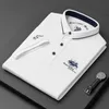 Men's Polos 2023 New Embroidered Polo Shirt Mens High-end Luxury Top Summer Casual Lapel Short Sleeve T-shirt Korean Fashion MensL2425