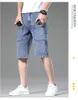 Diseñador de hombres Jeans Shorts Menses diseñador casual Jeans Diseñador de motocicletas Hombres Straight Denim Pantra de mezclilla Mujeres desgastadas Biker Blue Jean Shorts Slim Fit