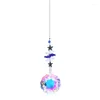 Estatuetas decorativas K9 Crystal SunCatcher Wind Chime Handmade Rainbow Catcher pendurado Prism Ornamen Maker Pingente Garden Home Decor