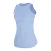 Yoga Outfit Sleeveless Fitness Tops For Women Elastic Tank Top Female Shirts Stylish Design Sports Clothing Running Workout