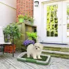 Luiers puppy potje grasmat indoor turf dog zindelijkheid gras kussen met dienblad voor hond splashproof herbruikbare drielayer wasbare niet -slip