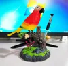 Elektrisk kvittring Bird Voice Control Singing Parrot Motion Sensor Activation Body Move With Pen Holder Kids Toy Christmas Easter Birthday Party Gift