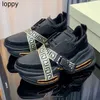 New 24ss Mens Ladies Latest Spring Summer Casual sports shoes Fashion Designer Brand Sneakers Thick Sole Heightened Black Mens Shoess
