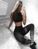 Czarne spodnie jogi Szybkie suche legginsy Kobiety biegające sportowe rajstopy na wysokim talii Leggins Kobiet na siłowni trening fitness Push Up Legging6644287