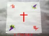 Placas copos de plástico retangular com tampa de bandeja de bandeja e produtos de design pacote de comunhão sagrada cristã