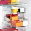 Bolsas de almacenamiento debajo del organizador del fregadero cajones de doble nivel Canteros transparentes Clear Slide Gabinet Pantry Organization con