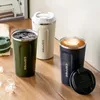 Tumblers Stainless steel coffee cup 380/510ML hot leak proof travel vacuum insulated water bottle H240425