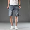 Designerjeans für Herren Sommer Casual Jeans Männer schlanke Fit -Baumwollbomben -Shorts Capris Medusa Sticked Hosen Modehosen