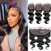 Wigs Brazilian Body Wave Closure Transparent 13x4 Lace Frontal 4x4 5x5 6x6 Swiss Lace Closure Remy Human Hair Closure 150 Density