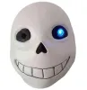 Party Masks New Halloween Luminous Headgear Undertale Mask Sans Blue Eye Seas Led Mask Children COS 2024425