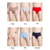 Mens Luxury Underwear Briefs 100% Natural Silk Knit Bikini Mid Waist Panties Size US M L XL Underpants Drawers Kecks Thong 7MUL