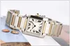 Циферблаты работают автоматические часы Картера с фиксированной новой серии танков Precision Steel Quartz Womens Watch W51012Q4