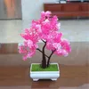 Fleurs décoratives JX-lclyl Plastique Arbre artificiel Plante en pot Bonsai Garden Ornement Ornement décor