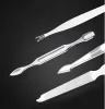 Manicure in acciaio inossidabile manicure e pedicure Kit Flippers Geso per le orecchie e nail art Herramiezzas de Decoracion de Unas Kit de Manicura y Pedicura de Acero Inossidable