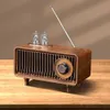 Przenośne głośniki bezprzewodowe głośnik Bluetooths FM Retro Radio subwoofer Karta pamięci U Dysk Wysoka jakość dźwięku Przenośna głośnik mp3 dla domu D240425