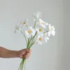5pc fausse ouverture blanche pulip fleurs artificielles décor de mariage décoration de fleur boutique de mariée fête à la maison déco fausse tulips fleuris 240415