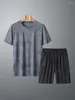 Suits-survêtements masculins 2024 Été 2 Pièces Sets Plus taille 8xl 7xl 6xl t-shirts shorts pour hommes Vêtements à manches courtes