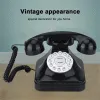 アクセサリーヴィンテージ電話デスクトップレトロアンティーク電話ホームオフィスの電話電話地面用の昔ながらの固定電話電話