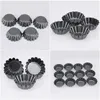 5Pcs Non-stick Tart Quiche Flan Pan Mold Pie Pizza Cake Mold Cupcake Egg Tart Tartlet Baking Mold Muffin Cup Pizza Pan Bakeware