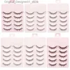 Faux cils 5 paires de nouveaux mangas naturels cils doux et épais dates quotidiennes de maquillage vaporeux Q240425