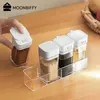 Food Savers Storage Containers Salt and Pepper Kitchen Spices Set for Organizer Box Home Shaker Plastic Seasoning Jar H240425