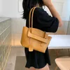 Torba miękka skórzana torebka duże stały kolor damski ramię 2024 Luksusowe designowe torebki torebki modne portfel modna dama