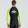 スーツSBART 1PC MEN SCUBA SNORKELINGTシャツWETSUITSダイビングスーツトップスサーフィンラッシュガード男性用スーツ