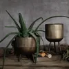 Vaser American Industrial Style Metal Flower Pots Flower redskap använde järnarrangemang Hemdekorationer stor innergård