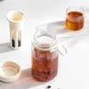 Tumblers Cold Extraction Coffee Cup Portable Soaking Juice Filter Cups No Leakage Tea Leaf Bottle With Strap Lifter Drinkware H240425