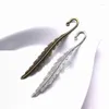 Tibetansk silver/brons tonbladfjäder charms hängen bokmärke för diy halsband örhängen smycken fynd