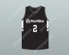 Niestandardowe nazwa Niewiele młodzież/dzieci Gigi 2 Mamba Ballers Black Basketball Jersey wersja 3 zszywana S-6xl